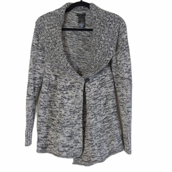 Talula Aritzia Wrap Cardigan Lambswool Cashmere Blend Gray S - Picture 13 of 13